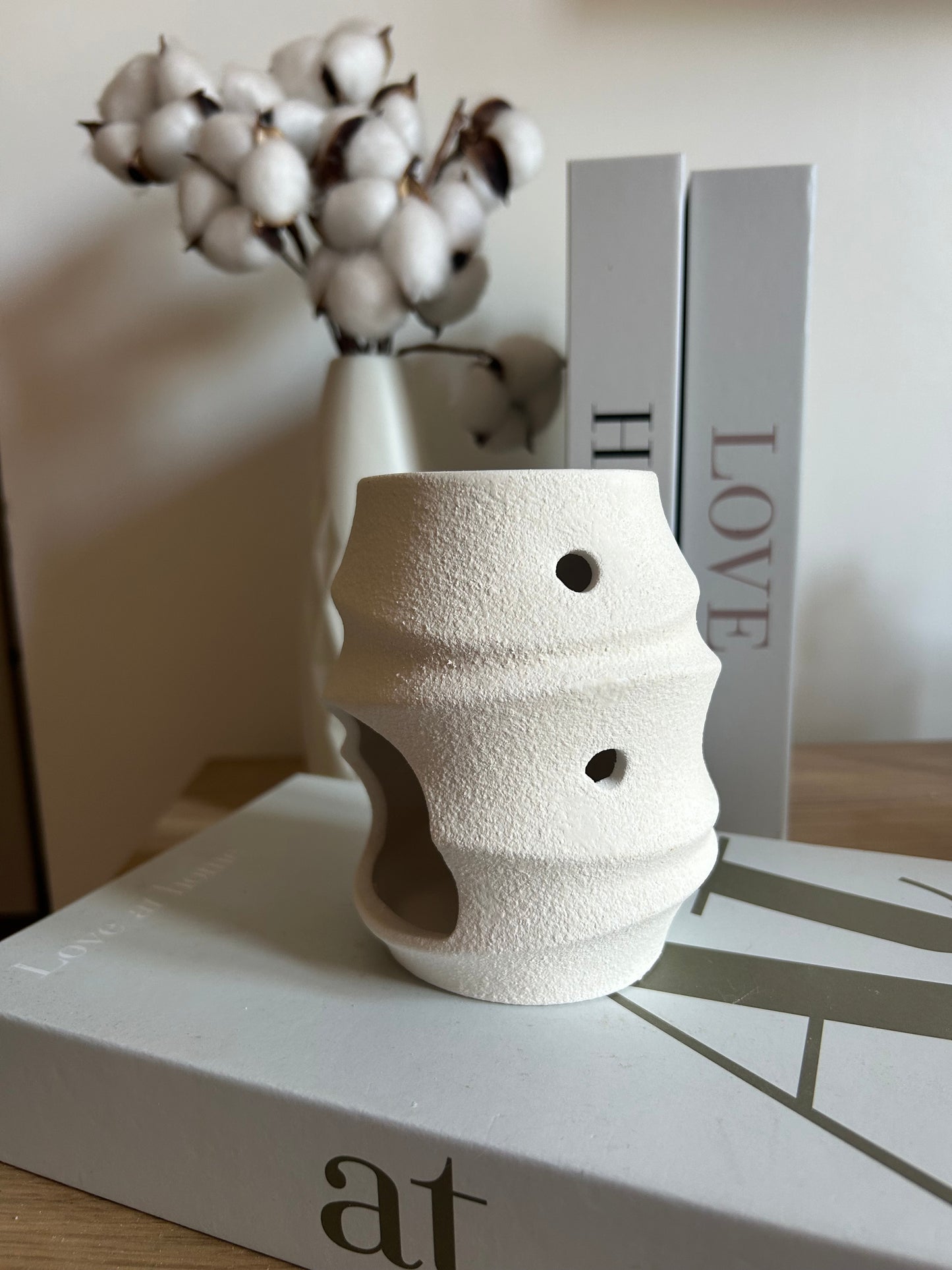 Brûleur design texturé