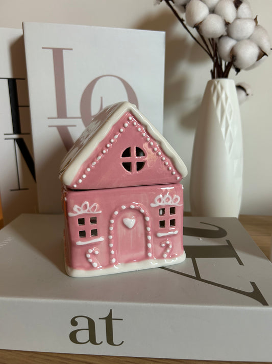 Brûleur Maison pain d’épice rose